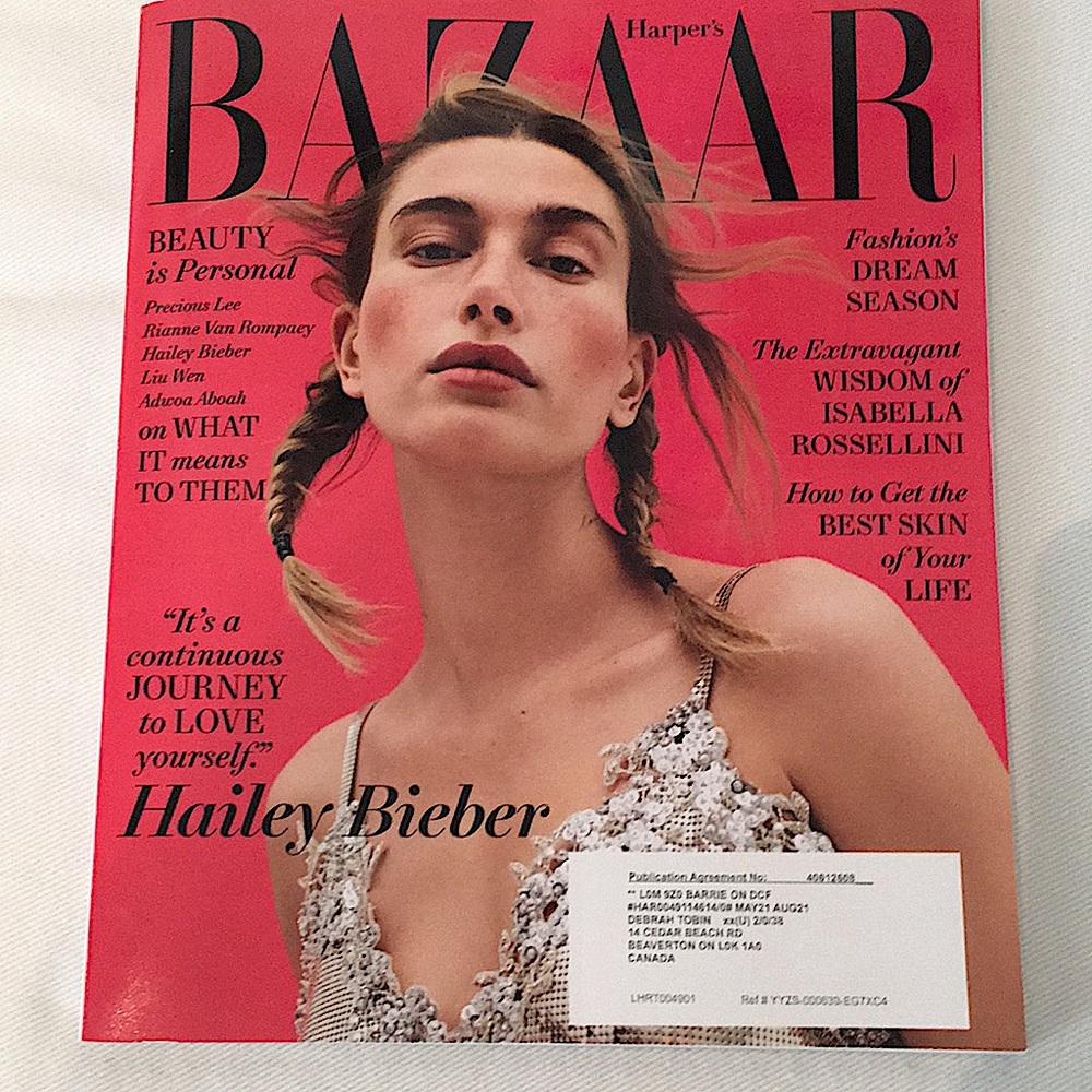 Harper’s Bazaar magazine- Hailey Burberry